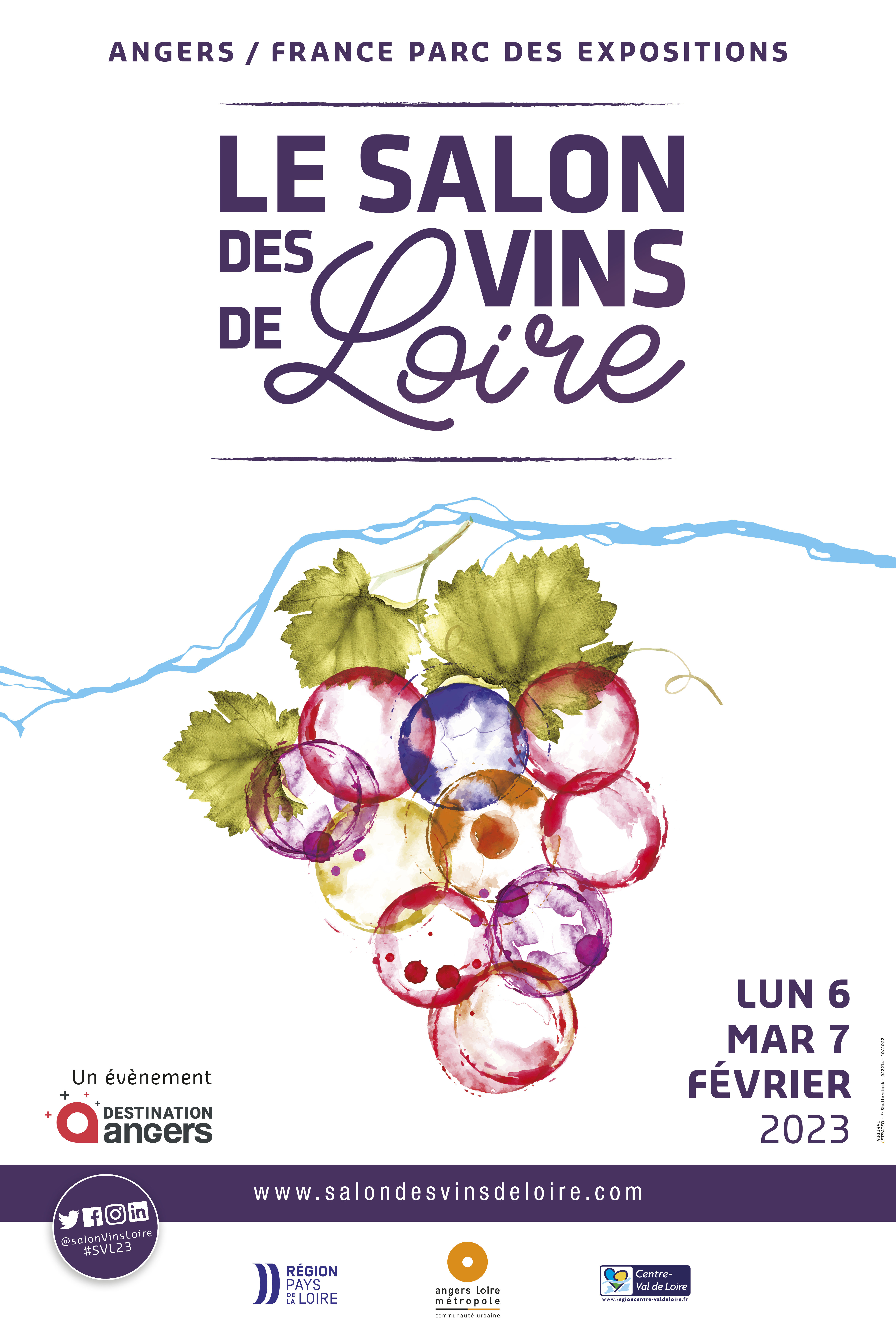 Affiche Salon des Vins de Loire 2023